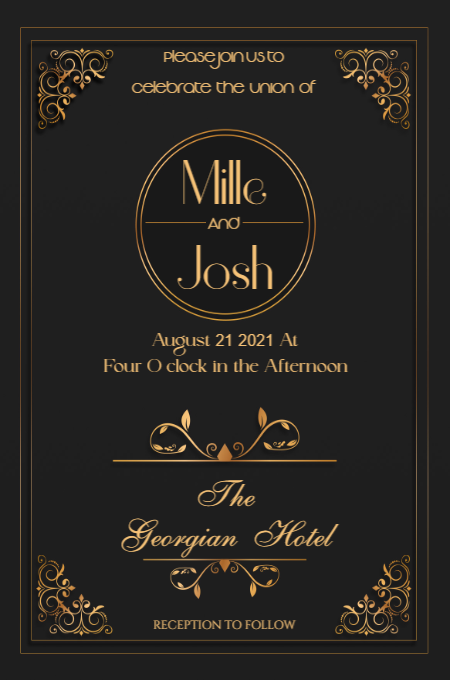 Wedding Template 10 invitation template