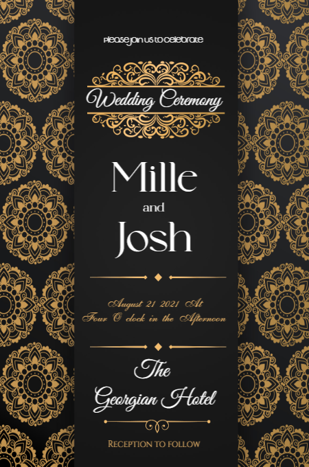 Wedding Template 13 invitation template