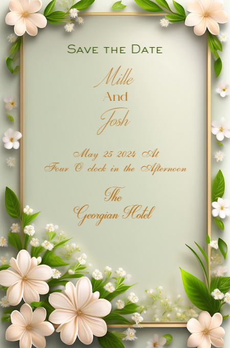 Wedding Template 42 invitation template