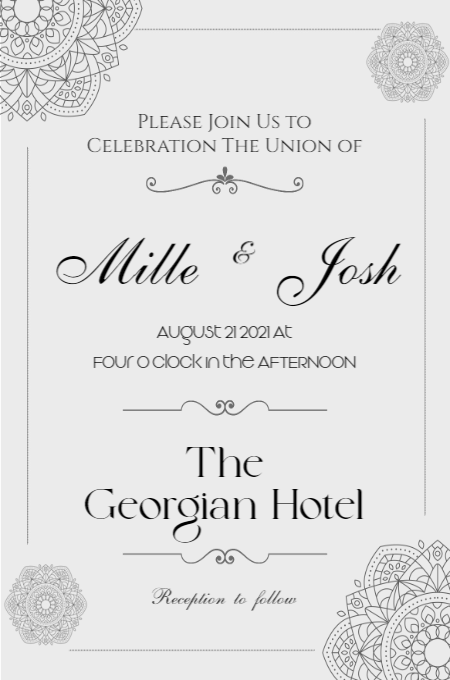 Wedding Template 5 invitation template