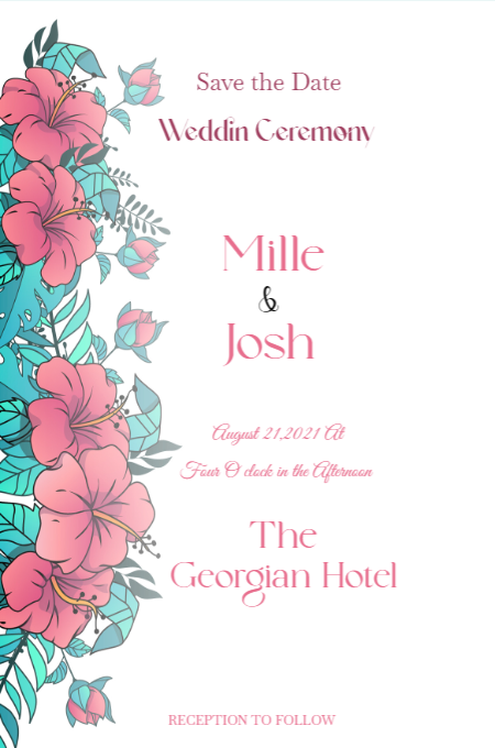 Wedding Template 50 invitation template