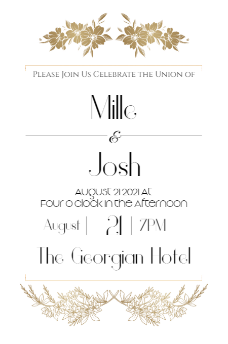 Wedding Template 6 invitation template