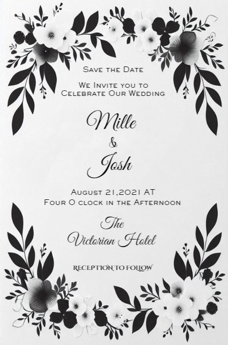Wedding Template 64 invitation template