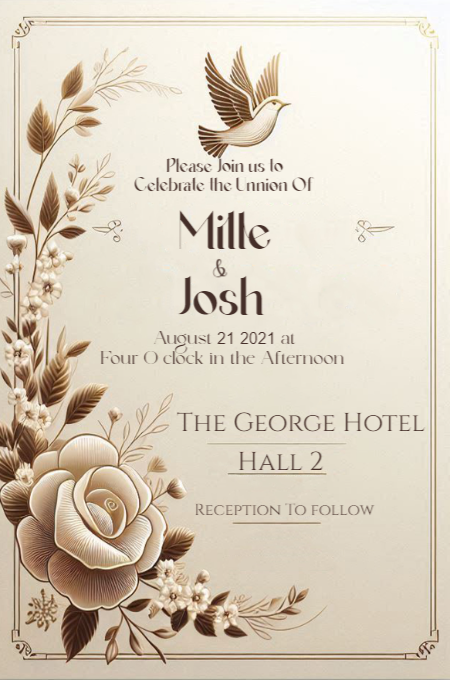 Wedding Template 66 invitation template