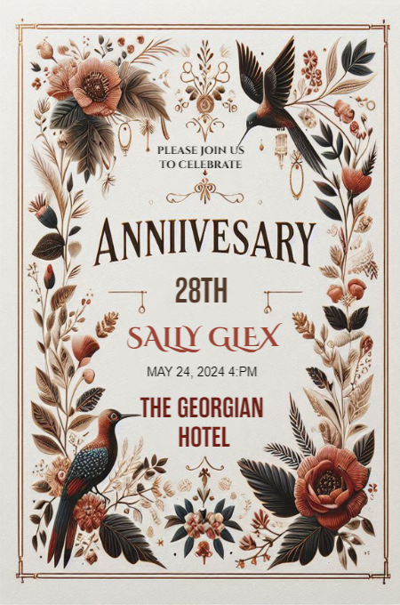 anniversary 51 invitation template
