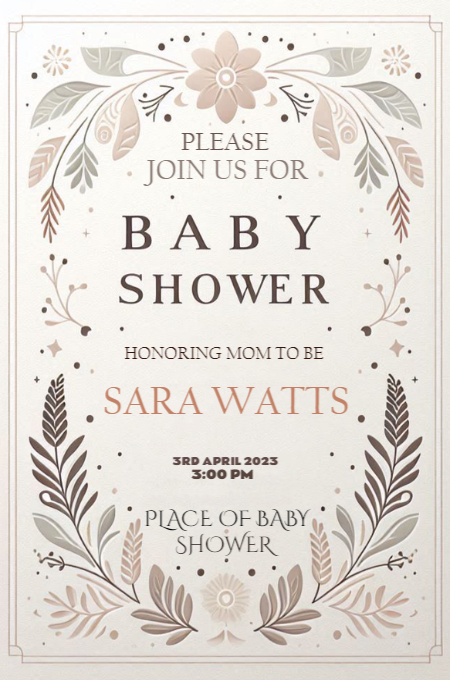 baby shower 62 invitation template