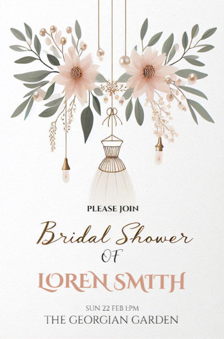 bridal shower 16 invitation template