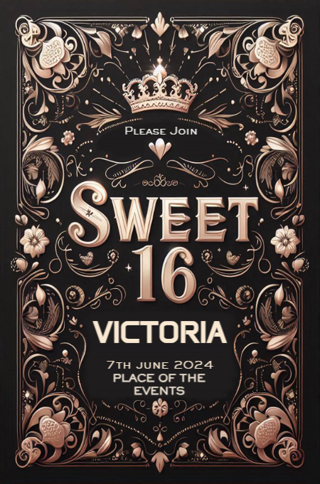 sweet sixteen 48 invitation template